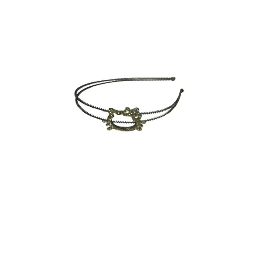 NEW girls metal kitty cat‎ rhinestone headband